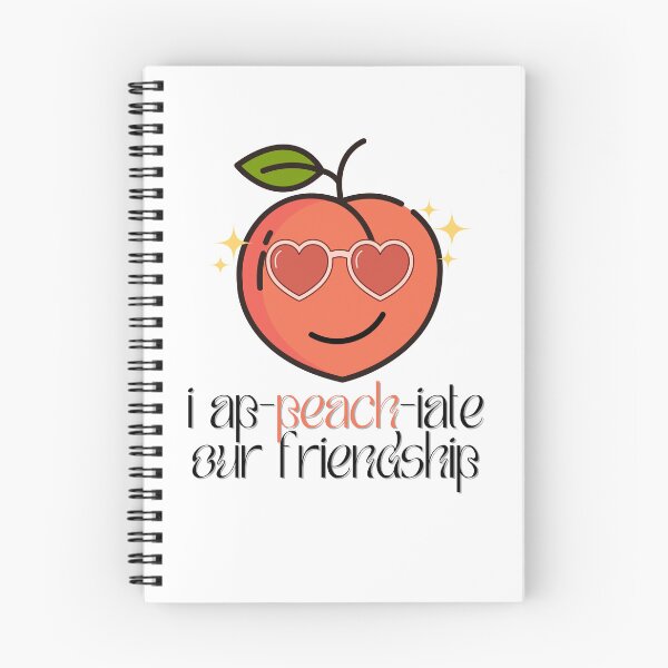 Item preview, Peach Valentine, Fruit Pun Friend designed and sold by womenagerie.