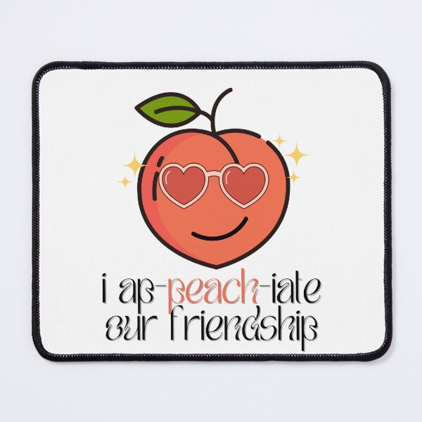 Item preview, Peach Valentine, Fruit Pun Friend designed and sold by womenagerie.