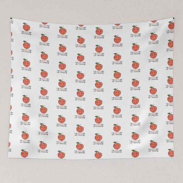 Item preview, Peach Valentine, Fruit Pun Friend designed and sold by womenagerie.