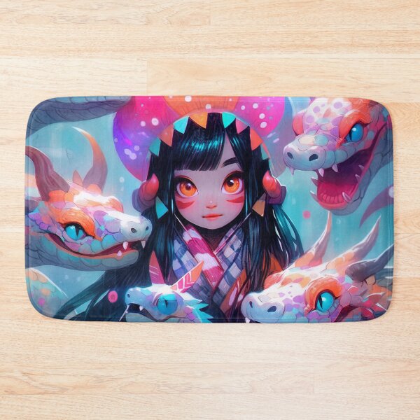 Item preview, Mystical Dragon Creature Pool and Anime Girl designed and sold by bubblegoth.