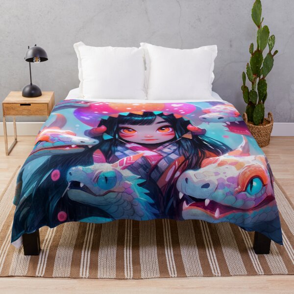 Item preview, Mystical Dragon Creature Pool and Anime Girl designed and sold by bubblegoth.