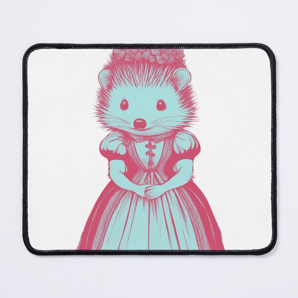 Item preview, Victorian Girl Hedgehog in Blue designed and sold by LittleGoblinPrs.