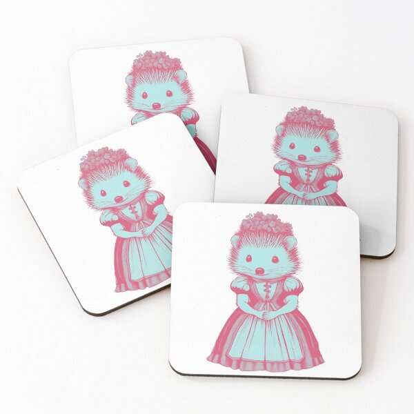 Item preview, Victorian Girl Hedgehog in Blue designed and sold by LittleGoblinPrs.