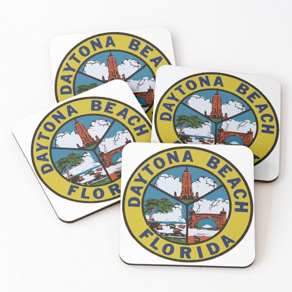 Item preview, Vintage Style Daytona Beach Florida Decal Design designed and sold by Decal Mania.