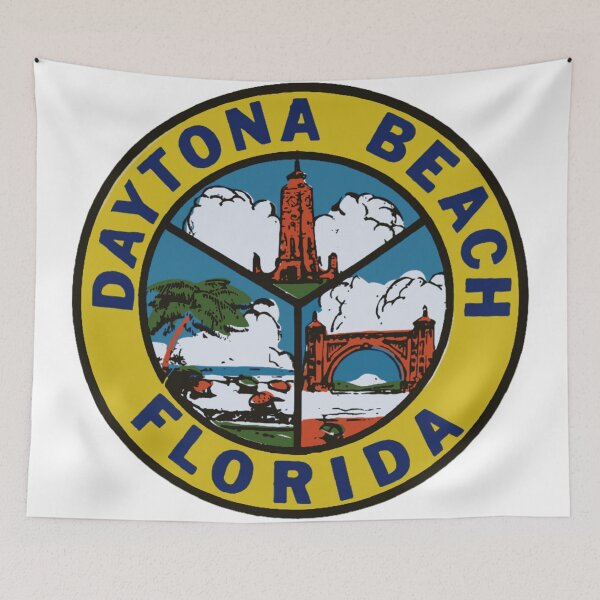 Item preview, Vintage Style Daytona Beach Florida Decal Design designed and sold by Decal Mania.