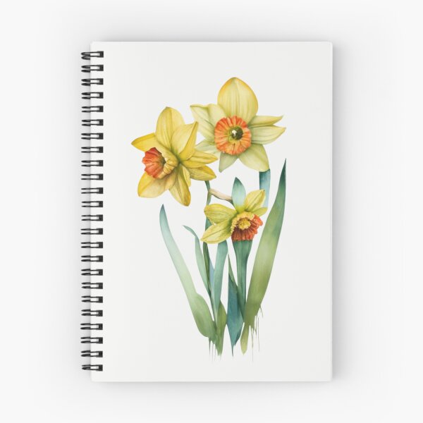 Item preview, Delicate Watercolor Daffodils Flower - Minimalistic Art designed and sold by Sketch-Shack.