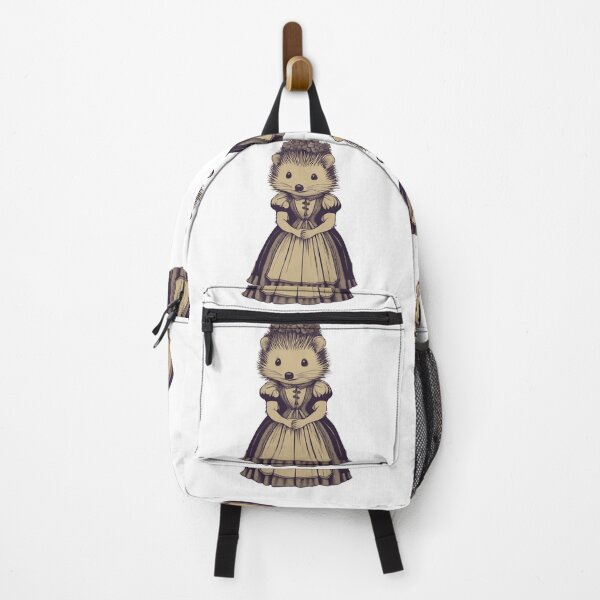 Item preview, Victorian Girl Hedgehog in Sepia designed and sold by LittleGoblinPrs.