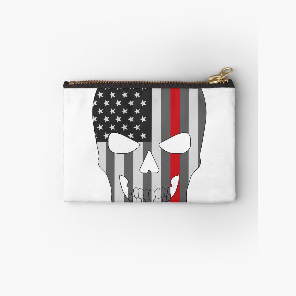 Item preview, Skull With American Flag and Red Line designed and sold by JDOK.