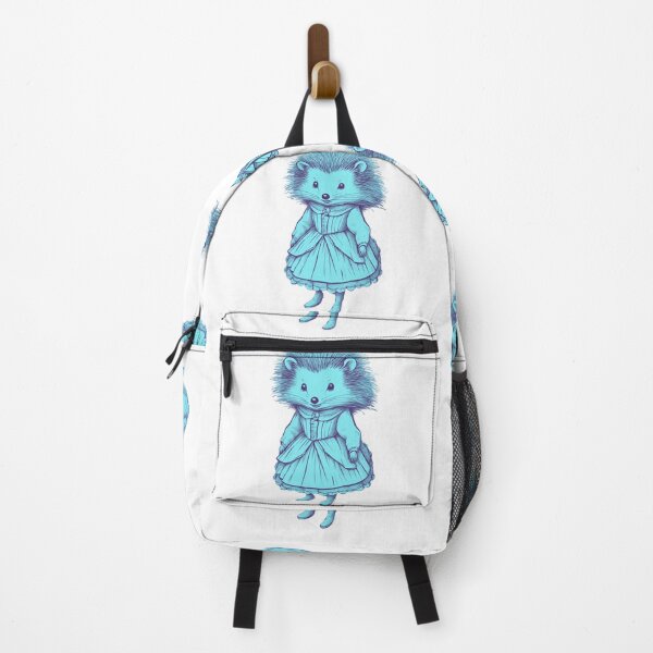 Item preview, Little Victorian Hedgehog Girl in Teal designed and sold by LittleGoblinPrs.