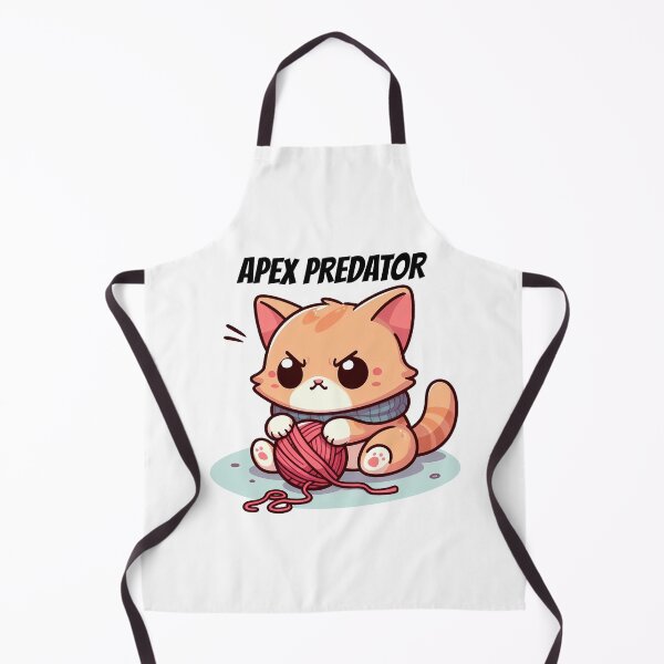 Item preview, Cute Angry Apex Predator Cartoon Cat designed and sold by InkFlugel.