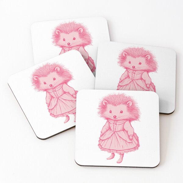 Item preview, Little Victorian Hedgehog Girl in Pink designed and sold by LittleGoblinPrs.