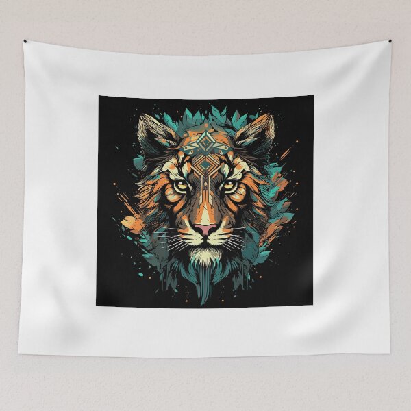 Item preview, Black, blue Tiger designed and sold by Pure-J.