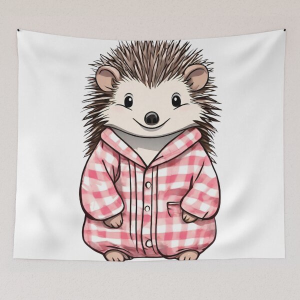 Item preview, Hedgehog in Pajamas designed and sold by LittleGoblinPrs.