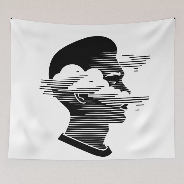 Item preview, Mind in the Clouds - A Symphony of Thought and Nature designed and sold by Domenico Scalise.