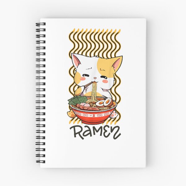 Item preview, Lindo gato comiendo arte de tazón de ramen designed and sold by maypp.