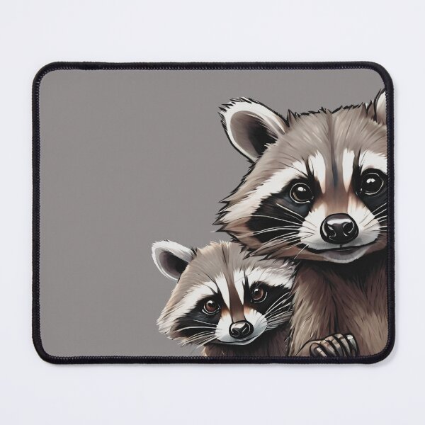 Item preview, Curious Rascals: Adorable Raccoons Peeking Tee – A Playful Twist for Wildlife Enthusiasts designed and sold by LittleGnomad.