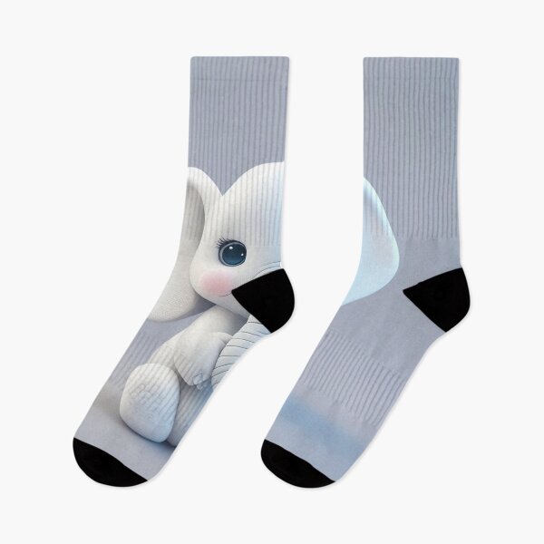 Item preview, White Animal, Elephant, cute, fuffly, mini, baby, kids, children designed and sold by Cyber Kids.