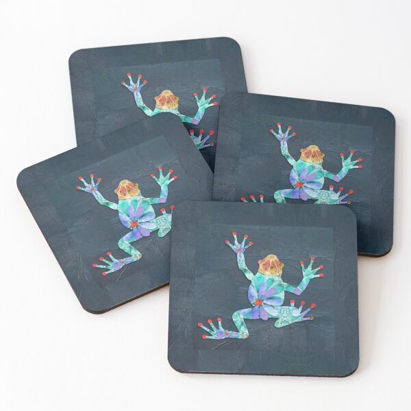 Item preview, Dancing Daisy Frog 4 Colorful Cute Art designed and sold by Sharon Cummings Art.
