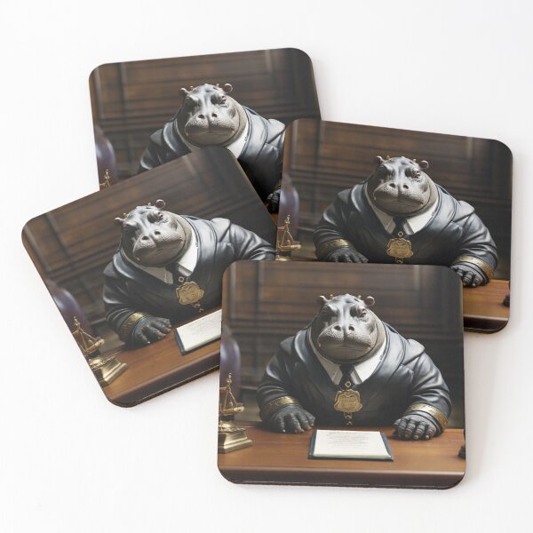 Item preview, Judicial Hippo  designed and sold by NeatThingLover.
