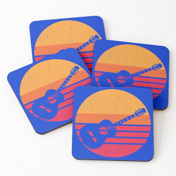 Item preview, Acoustic Guitar Retro Sunset designed and sold by electrovista.