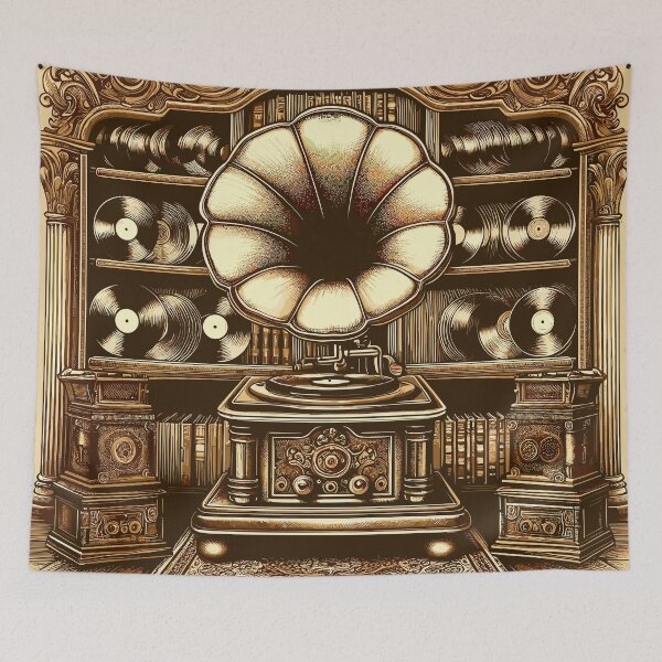 Item preview, Gramophone Elegance: Antique Vinyl Serenity designed and sold by Artaverse.
