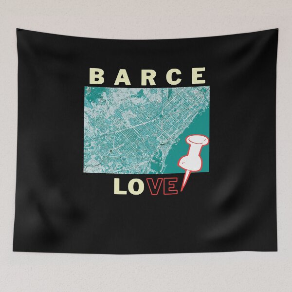 Item preview, Barcelona map BARCELOve designed and sold by DESIGNbyDIEGO.