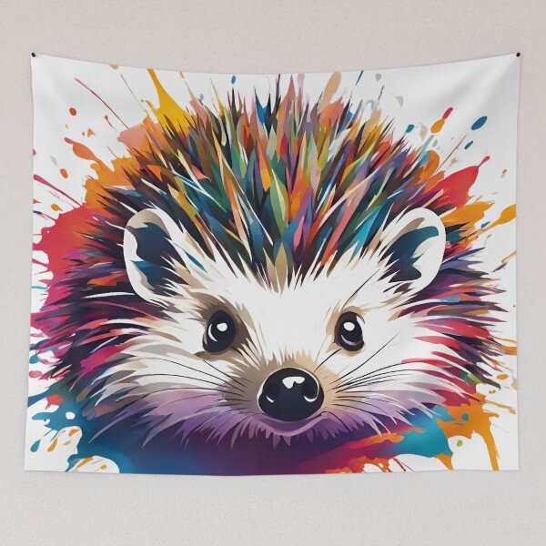 Item preview, Color Splash Hedgehog designed and sold by LittleGoblinPrs.