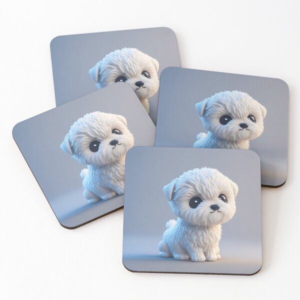 Item preview, White Animal, Puppy, cute, fuffly, mini, baby, kids, children designed and sold by Cyber Kids.