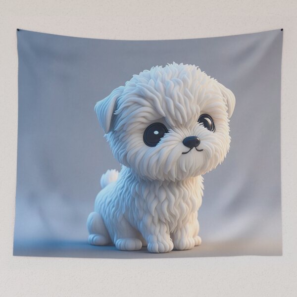 Item preview, White Animal, Puppy, cute, fuffly, mini, baby, kids, children designed and sold by Cyber Kids.