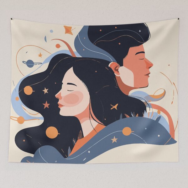 Item preview, Galactic Embrace: A Cosmic Connection designed and sold by Domenico Scalise.