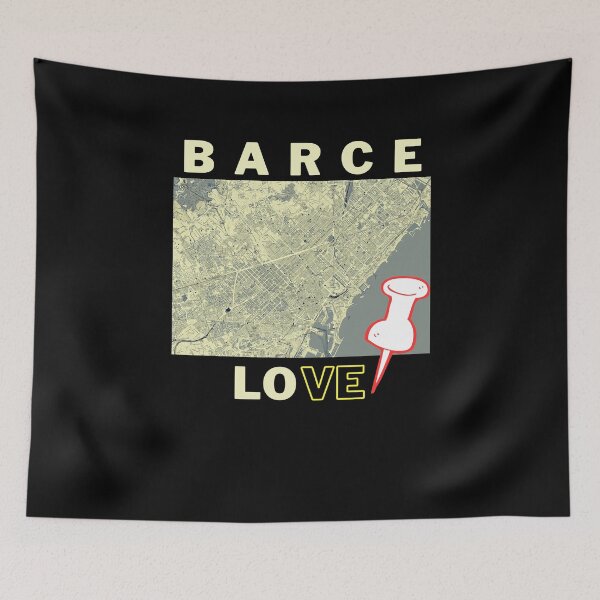 Item preview, Barcelona map BARCELOve (2) designed and sold by DESIGNbyDIEGO.