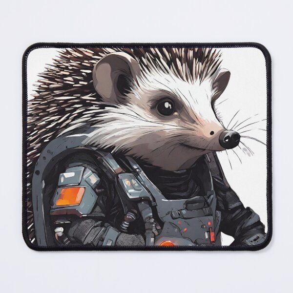 Item preview, Cyberpunk Hedgehog designed and sold by LittleGoblinPrs.