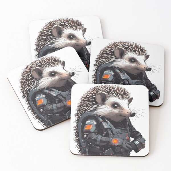 Item preview, Cyberpunk Hedgehog designed and sold by LittleGoblinPrs.