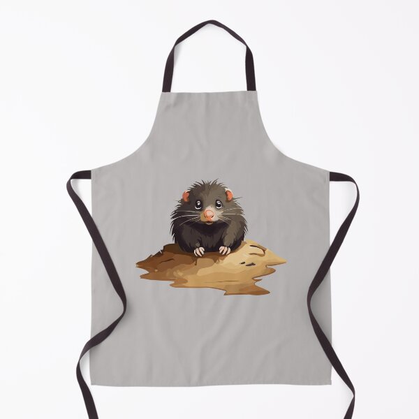 Item preview, Cute Mole popping out of his burrow on a sunny day, funny cartoon animals designed and sold by davidbomel-Art.