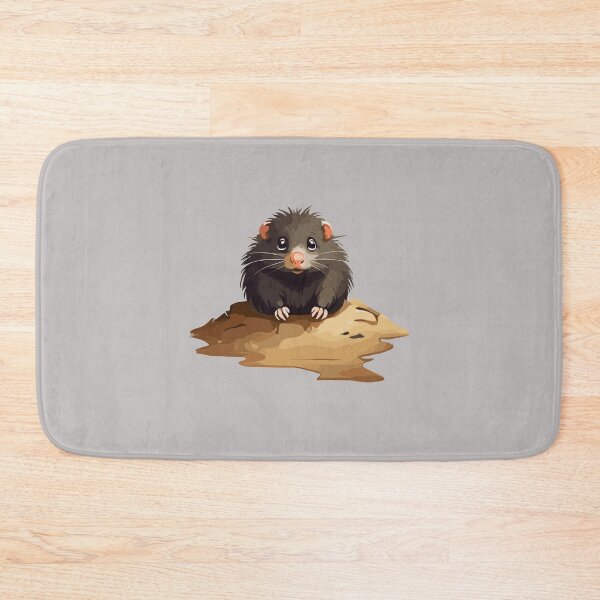 Item preview, Cute Mole popping out of his burrow on a sunny day, funny cartoon animals designed and sold by davidbomel-Art.