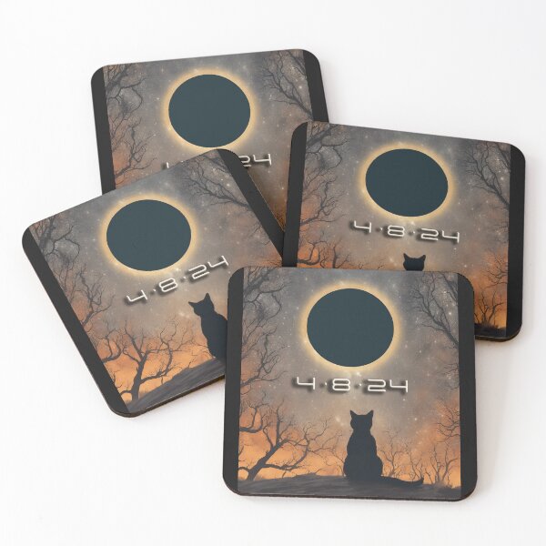 Item preview, Cat Watching Total Solar Eclipse designed and sold by Dibble Dabble Designs.