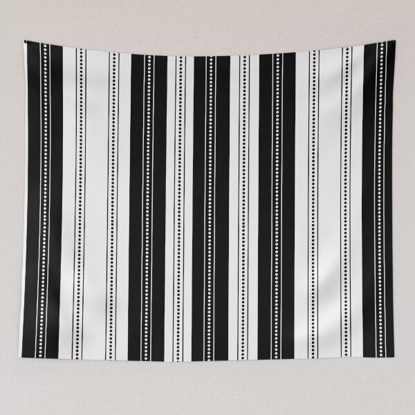 Item preview, Stripes and Dots, Black and White designed and sold by phylliswalter.