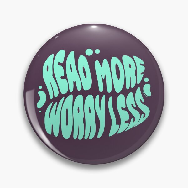 Item preview, Read More Worry Less | 60s Psy Lettering designed and sold by monkeybusiness.pt.
