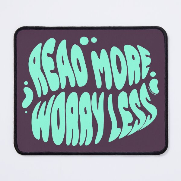 Item preview, Read More Worry Less | 60s Psy Lettering designed and sold by monkeybusiness.pt.