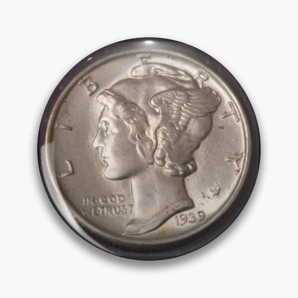 Item preview, 1939 Mercury Dime  Gem BU Ten Cents designed and sold by coinsxcrochet.