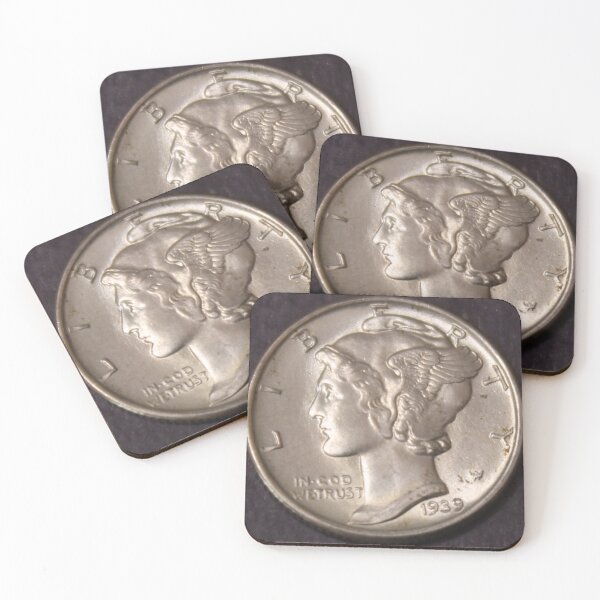 Item preview, 1939 Mercury Dime  Gem BU Ten Cents designed and sold by coinsxcrochet.