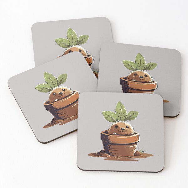 Item preview, Cute Mole popping out of his burrow on a sunny day, funny cartoon animals designed and sold by davidbomel-Art.