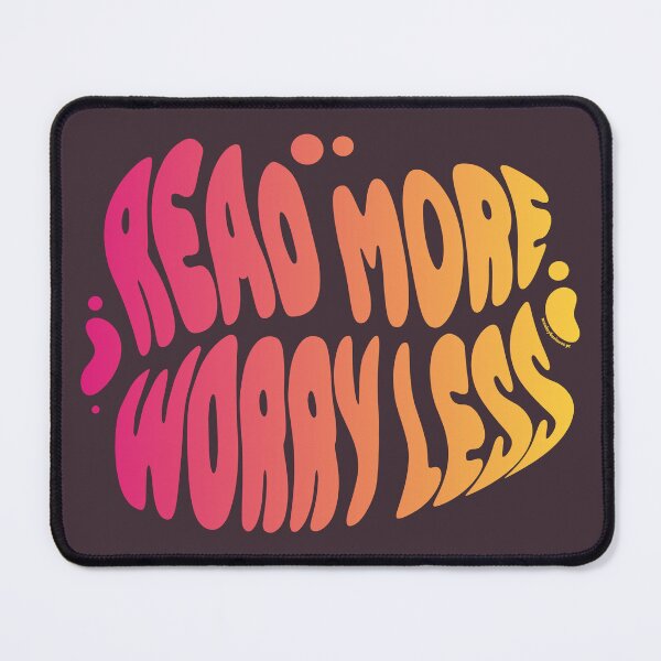 Item preview, Read More Worry Less | 60s Psy Lettering designed and sold by monkeybusiness.pt.