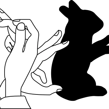 Artwork thumbnail, Hand Shadow - Rabbit by PrimeDuplex