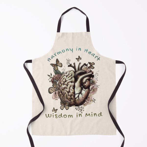 Item preview, Harmony in Heart, Wisdom in Mind, Right balance between head and heart, roses and flowers and butterfies watercolor, vintage style designed and sold by Collagedream.