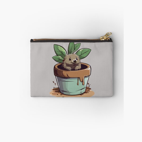 Item preview, Cute Mole popping out of his burrow on a sunny day, funny cartoon animals designed and sold by davidbomel-Art.