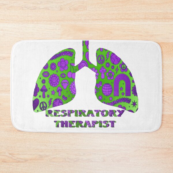 Item preview, Green Purple Flower Power Respiratory Therapist designed and sold by natnat7w.
