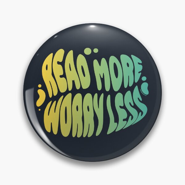 Item preview, Read More Worry Less | 60s Psy Lettering designed and sold by monkeybusiness.pt.