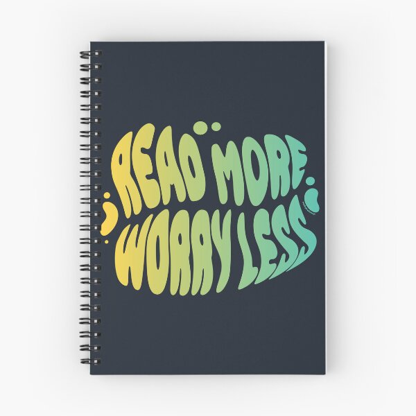 Item preview, Read More Worry Less | 60s Psy Lettering designed and sold by monkeybusiness.pt.