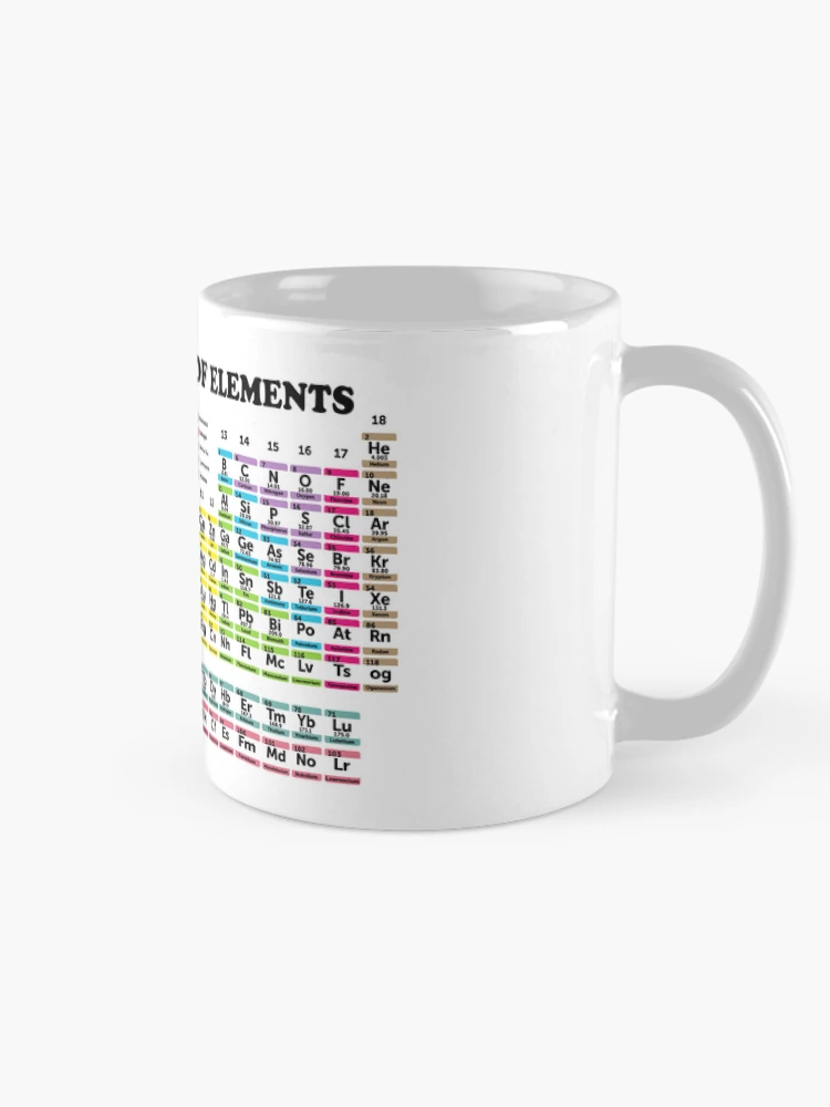 Thumbnail 3 of 6, Coffee Mug, Periodic Table Detailed With Color Code designed and sold by ScienceCorner.